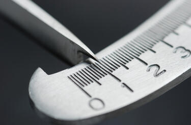 Measuring with micrometer for calibration