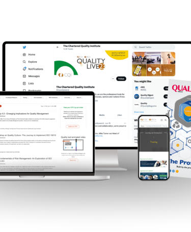 Image of CQI website and Quality World magazine Image of CQI website and Quality World magazine