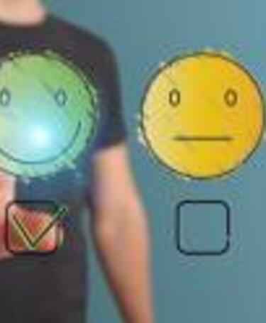 Ratings Different facial expressions for registering happiness and disatisfaction