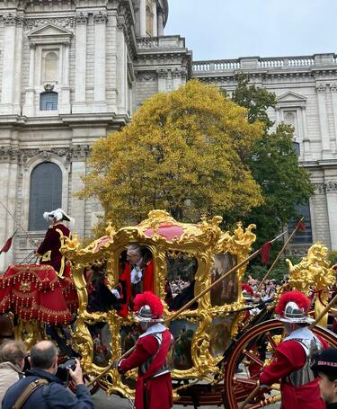 Lord Mayor's Show 2024 Alderman Alastair King, 696th Lord Mayor in the state carriage