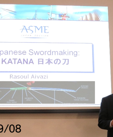 Rasoul Aivazi gives a presentation on Katana, Kaizen and Deming's teachings Rasoul Aivazi gives a presentation on Katana, Kaizen and Deming's teachings