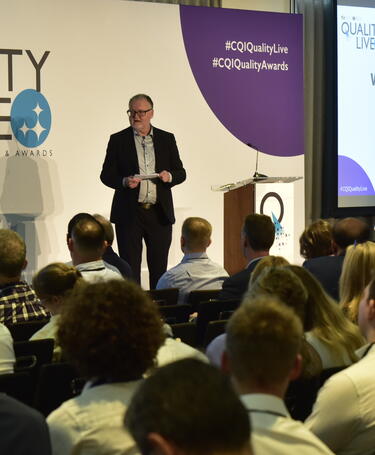 Vince Desmond, CEO, welcoming Quality Live 25 delegates