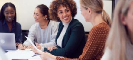 Group of women having a business meeting