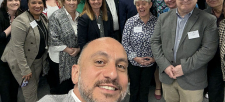 Rashad Issa, Chair, CQI Board of Trustees takes a selfie with the CQI Council members