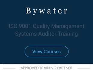 Sponsored advert BYWATER quality management and systems auditor training