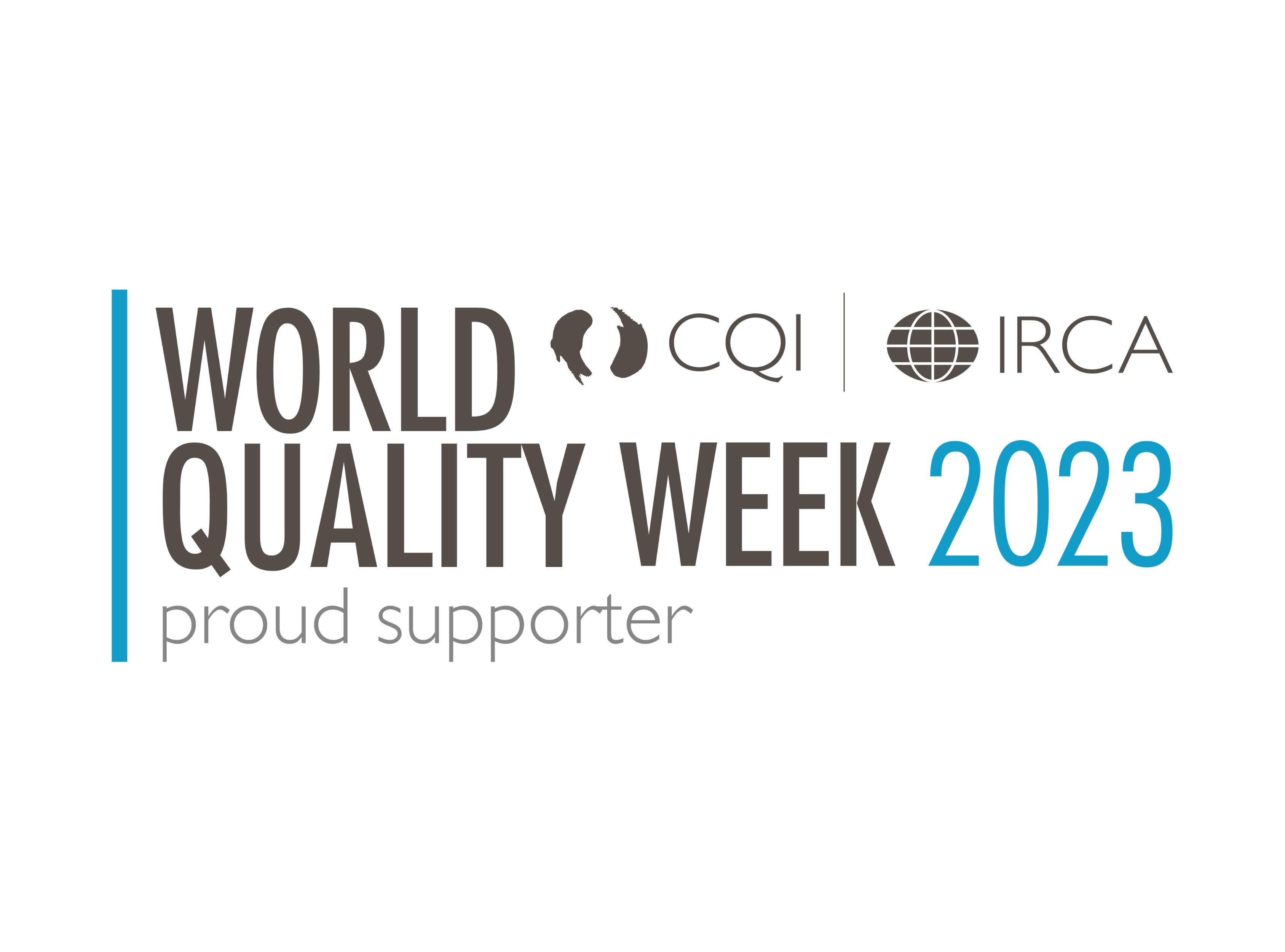 WorldQualityWeek 2023 Proud Supporter Logo